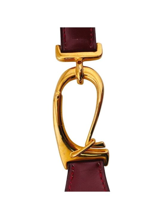 Hermes Vintage Leather Belt Red
